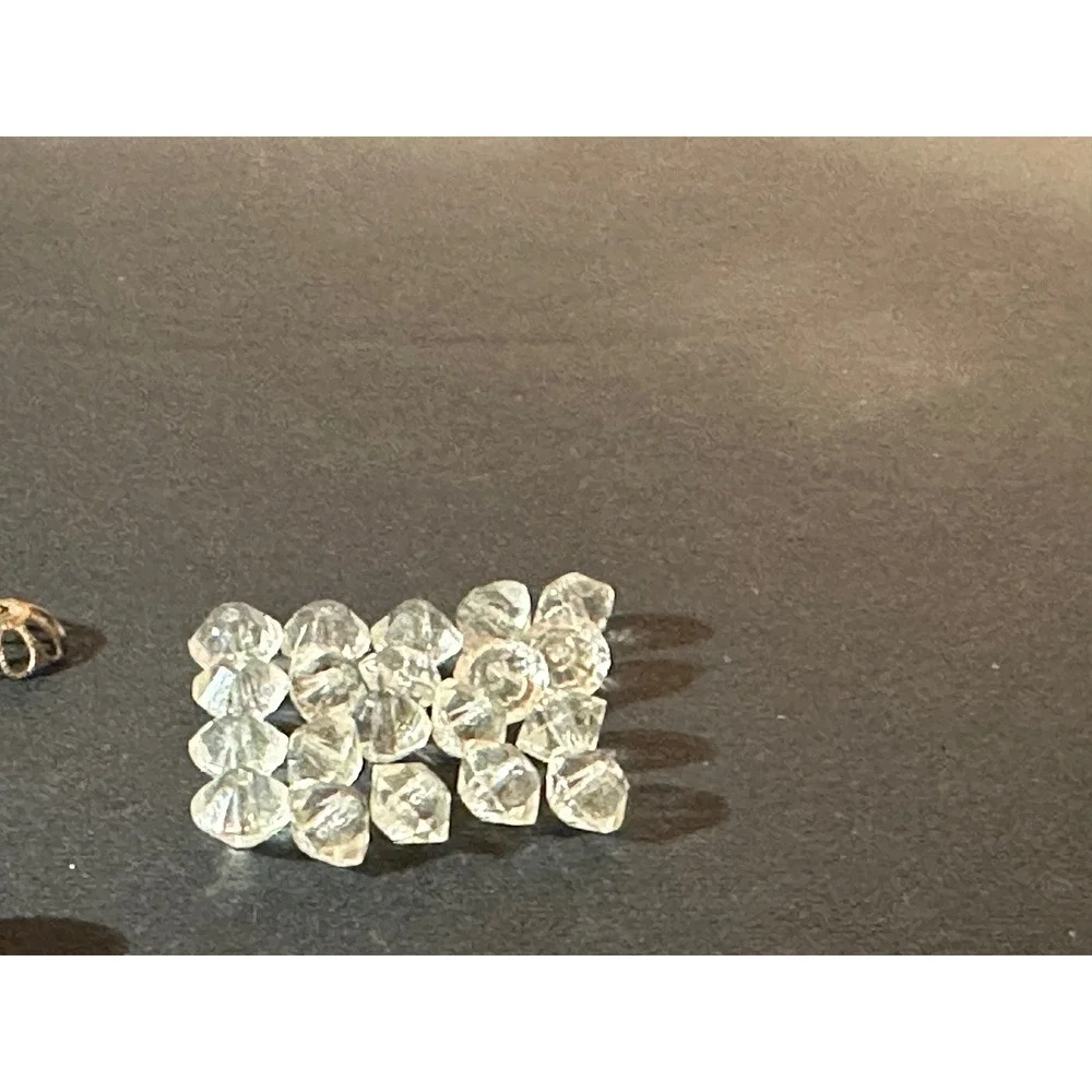 Vintage Murano Style Venetian Wedding Cake Lampwork Rose Beads Lot 54pc